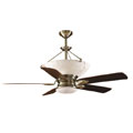 Hunter Charmaine Antique Brass Fan