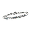 10k White Gold 1/2ct TDW Blue and White Diamond Bracelet