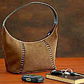 Mocha Leather Handbag (Peru)