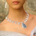 Angelite Skydrop Necklace (Peru)