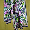 Silk Wild Roses Scarf (India)