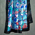 Silk Blueberries Scarf (India)