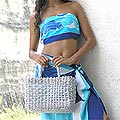 Tropical Garden Sarong and Wap-top Batik Set (Indonesia)