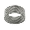 Stainless Steel Fashionable Mesh Ring