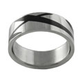 Stainless Steel Stripes Ring