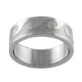 Stainless Steel Pacific Waves Fashion Ring