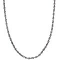 14k White Gold Rope Chain