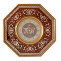 Glass Royal Burgundy Clock (Peru)