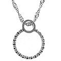 Sterling Silver Circle of Life Diamond Necklace