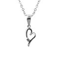 Sterling Silver Diamond Accent Heart Pendant