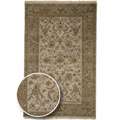 Hand-knotted Bheri Ivory/ Sand Wool Rug (5'6 x 8'6)