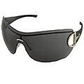 Gucci Dark Grey Shield Sunglasses