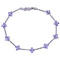 10k Gold 1/6ct TDW Diamond Tanzanite Bracelet