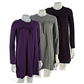 U-Knit Long Sleeve Trapeze Dress
