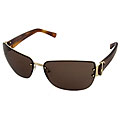 Marc Jacobs Brown Rimless Sunglasses