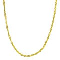 14k Yellow Gold 18-inch Singapore Necklace