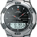 Casio Black Wave Ceptor Men's Metal Band Watch