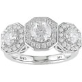 14k White Gold 2ct TDW Diamond Engagement Ring
