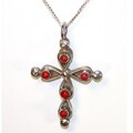 Handcrafted Double-sided Cross Necklace (Native American)