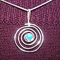 Handcrafted Circular Spiral Necklace (Native American)