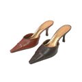 BCBGirls Western Leather Stitched Pointed Pumps