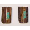 Handcrafted Turquoise Accented Money Clip (Native American)
