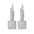 14k Gold 3/8ct TDW Diamond Micro Pave Earrings