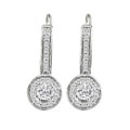 14k White Gold 3/8ct TDW Diamond Earrings