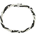 Cultured Freshwater Pearl and Onyx Necklace