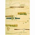 Machine-made Motions Gold Wool Runner (2'3 x 8')