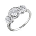 14k White Gold 1/2ct TDW Round Diamond Ring (G-H/ I1)