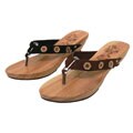 Journee Collection Wooden Thong Sandals