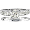 14k White Gold 1/2ct TDW Diamond Bridal Ring Set (G-H, I1)