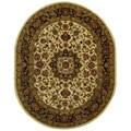 Hand-tufted Classic Kerman Wool Rug (7'6 x 9'6 Oval)