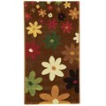 Fine-spun Daises Brown Rug (2' x 3'7)