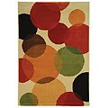 Fine-spun Bubbles Cream Rug (4' x 5'7)