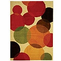 Fine-spun Bubbles Cream Rug (7'10 x 11')
