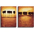 The Clearing by Dovey Stretched Canvas Art Set