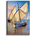 Violet Boat by Juame Laporta Stretched Canvas Art