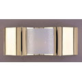 Metro 1-light Halogen Brass Wall Sconce