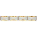 Neo 4-light Halogen Bath Fixture with Brass Finish