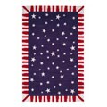 Hand-hooked Country Heritage Navy Wool Rug (2'6 x 4'2)