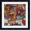 Waugh Jazz it Up II Gold Foil Framed Art Print