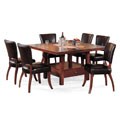 Aiden 5-piece Dining Set with Curved Back Vinyl Chairs