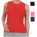 Sunny Names Silky Knit Beaded Top