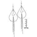 Sterling Silver Quartz Loop and Fringe Earrings