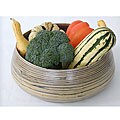 Natural Coiled Bamboo Serving Bowl (Vietnam)