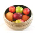 Black Lacquered Bamboo Serving Bowl (Vietnam)