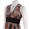 Adrianna Papell Sleeveless Printed V-neck Dress