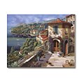 Guido Borelli Il Villaggio Sulla Costa Canvas Art